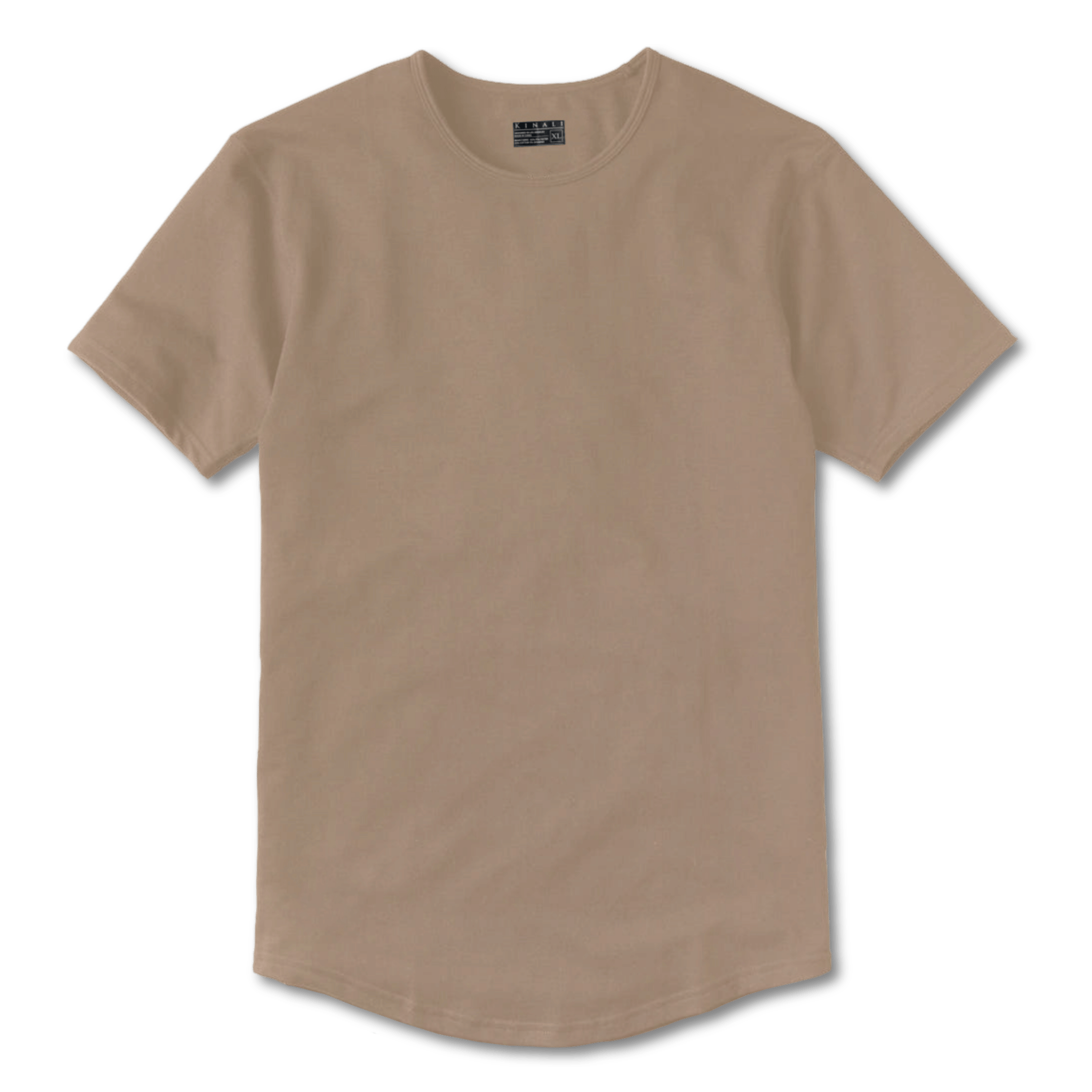 Classic SS Tee | Curve Hem | Coffee – Kinali