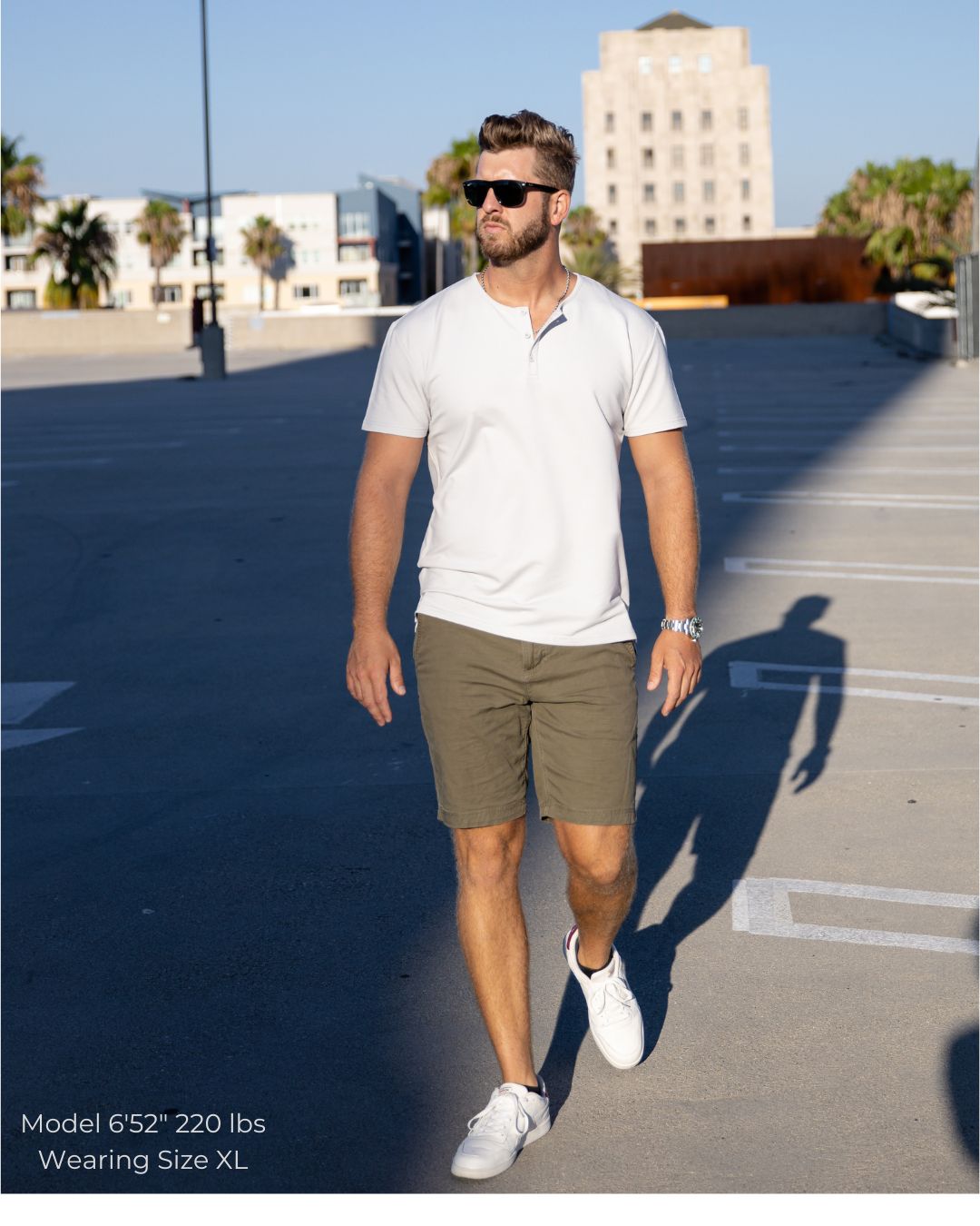 Signature Henley | Curve Hem | Gray