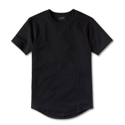 Classic SS Tee | Curve Hem | Black