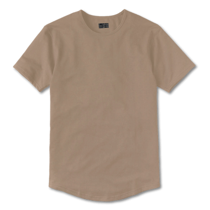 Classic SS Tee | Curve Hem | Coffee