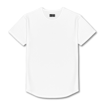 Classic SS Tee | Curve Hem | White