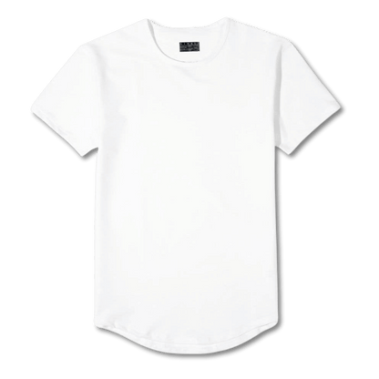 Classic SS Tee | Curve Hem | White