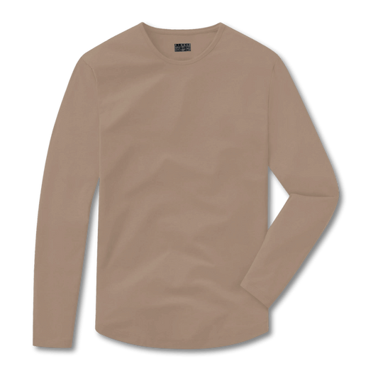 Classic LS Tee | Curve Hem | Coffee