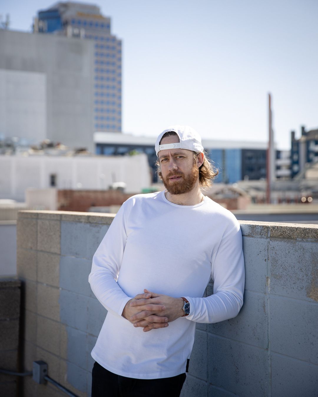 Classic LS Tee | Curve Hem | White